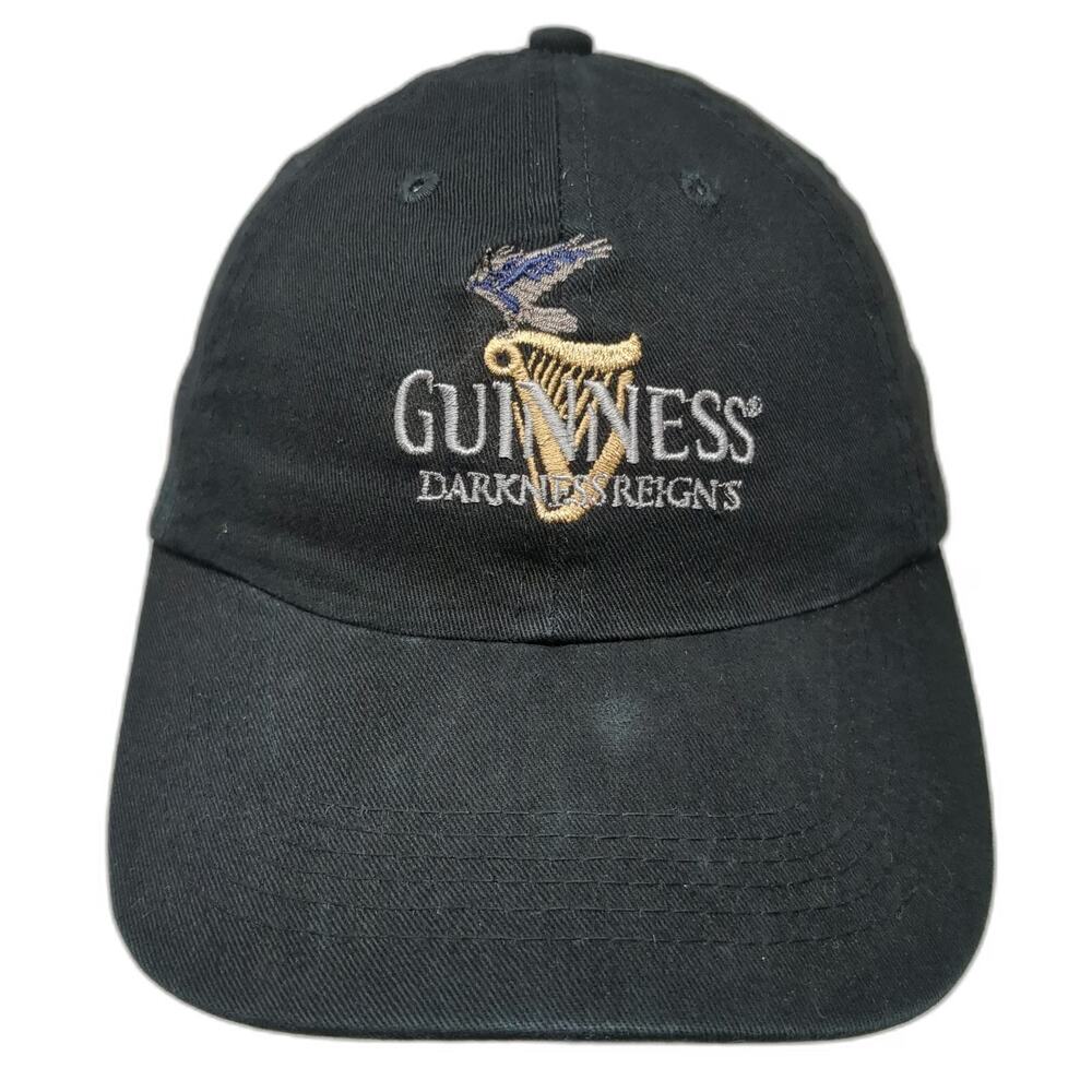 Harriton Guinness Beer Darkness Reigns Black One Size Baseball Cap Hat Strapback